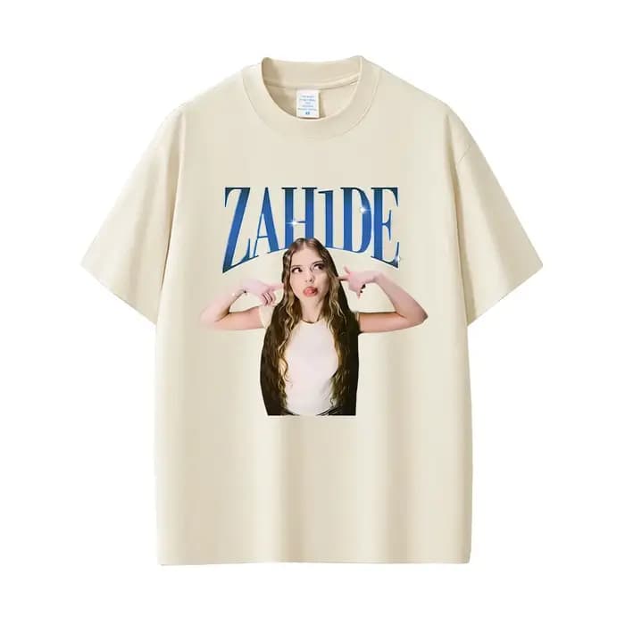 Chanteur Zahide imprimé graphique T-shirts hommes femmes mode décontracté coton à manches courtes