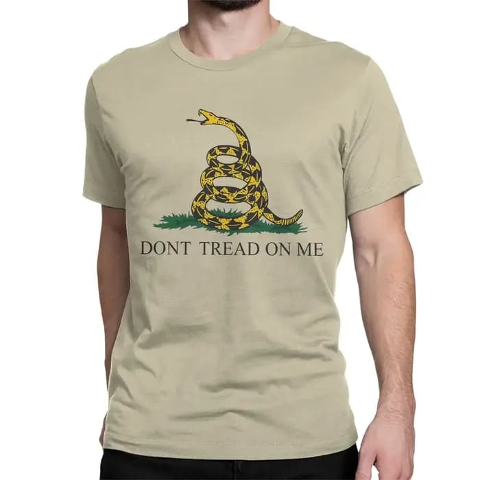 Hommes femmes T-Shirts ne marchez pas sur moi liberté américaine ou mort loisirs pur coton