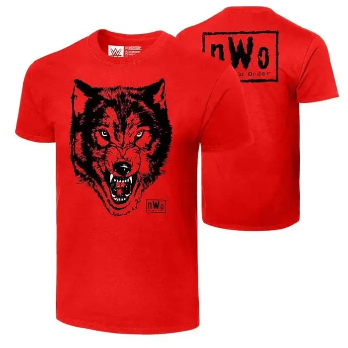 nWo "Wolfpac Wolf" T-shirt authentique