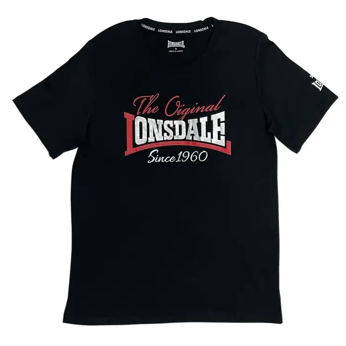 T-shirt col rond en coton LONSDALE British Lion