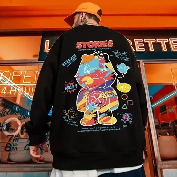 Sweat-shirt surdimensionné pour hommes