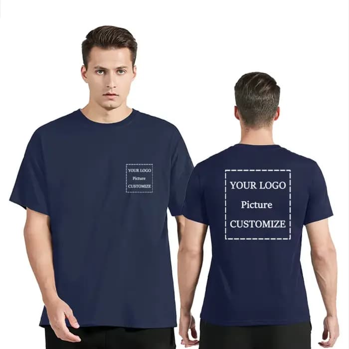T-shirt surdimensionné personnalisé avec logo et image