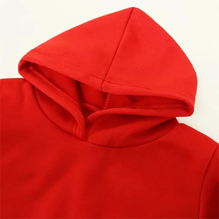 Sweat à capuche pour enfants pour garçons et filles âgés de 3 à 12 ans | Multicolore en rouge