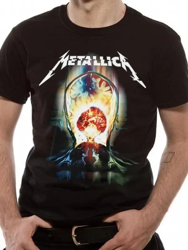 T-shirt Metallica M72 World Tour 2025 2026 Flame Skull Band 100% Coton Imprimé Homme Femme Streetwear Été