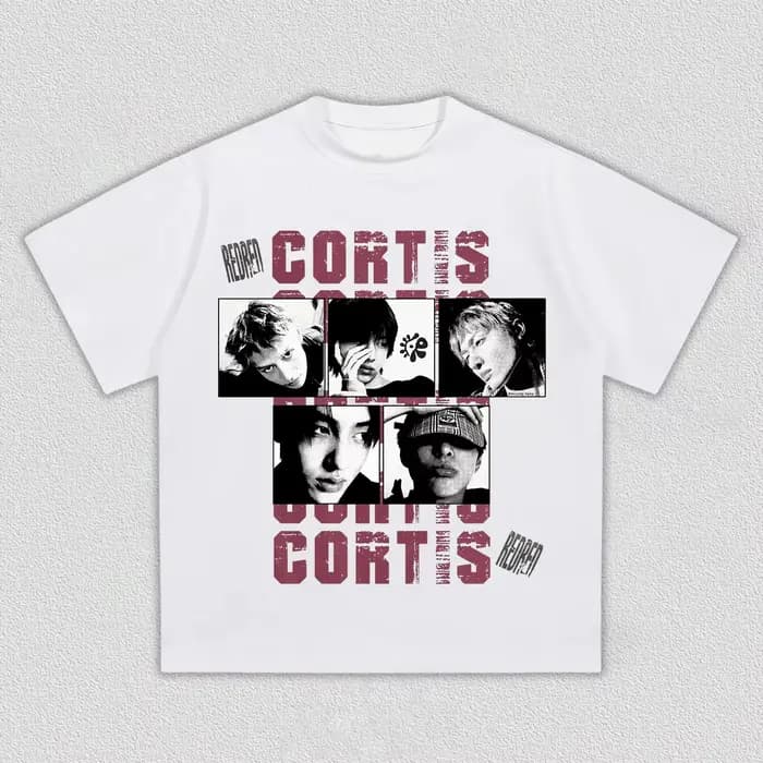 REDRED Cortis Album GREENGREEN Merch 2026 T-shirt 100% coton, vêtements unisexes pour hommes et femm