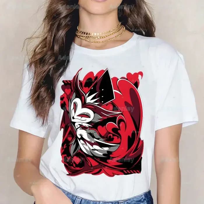 Dessins animés Helluva Boss T-shirts femmes été