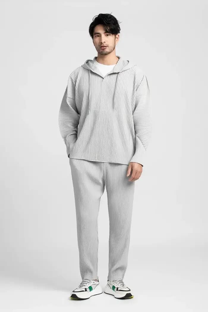 Ata Yake-Sweats à capuche plissés décontractés, pull Baggy Proximité Wstring Top, mode