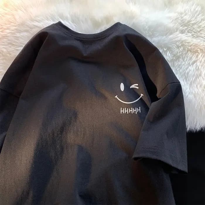T-shirt à manches courtes Happy Face 2026 pour garçons