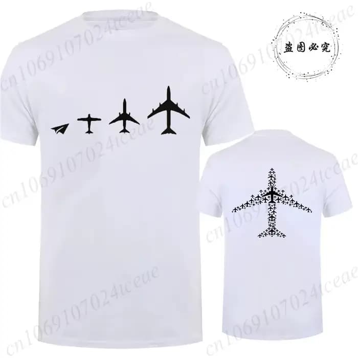 T-shirt Flying Up Airplane pour hommes et femmes