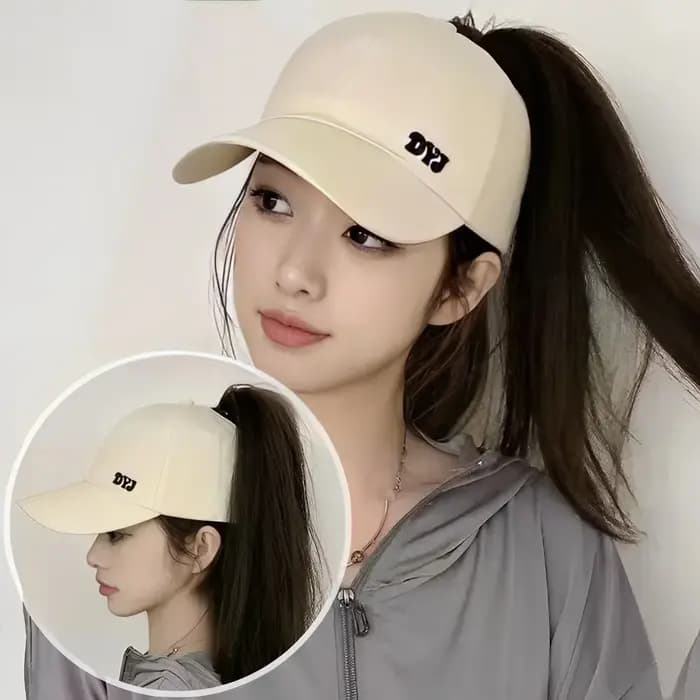 Casquette de baseball à queue de cheval haute pour femmes et filles