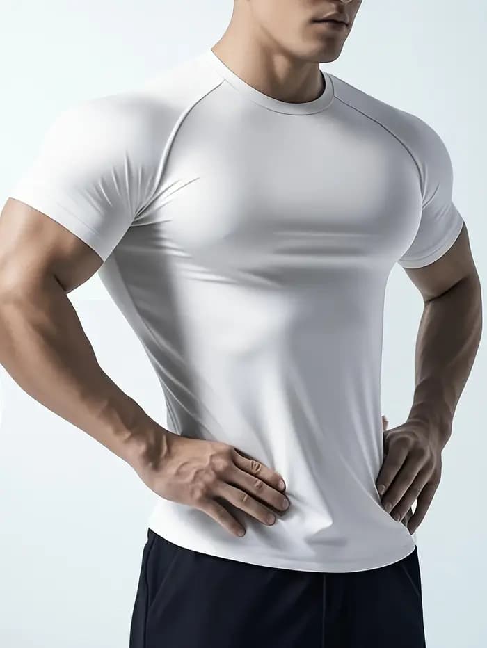 T-shirt pour homme, t-shirt de fitness pour homme