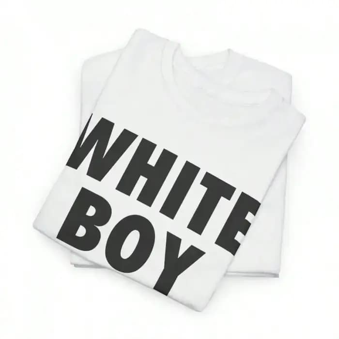 Blanc garçon de l'année chemise hommes femmes surdimensionné été coton imprimé à manches courtes T-shirt rétro
