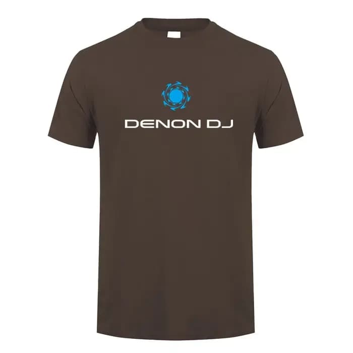 Denon Dj t-shirt été hommes coton col rond à manches courtes joueur médias T-shirts homme hauts LH-303