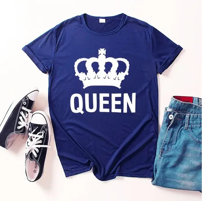 Nouvelle couronne roi reine T-shirt pour hommes et femmes t-shirts graphiques