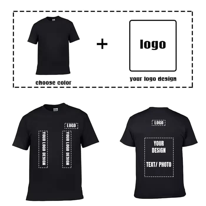 T-shirt homme 100% coton votre propre conception