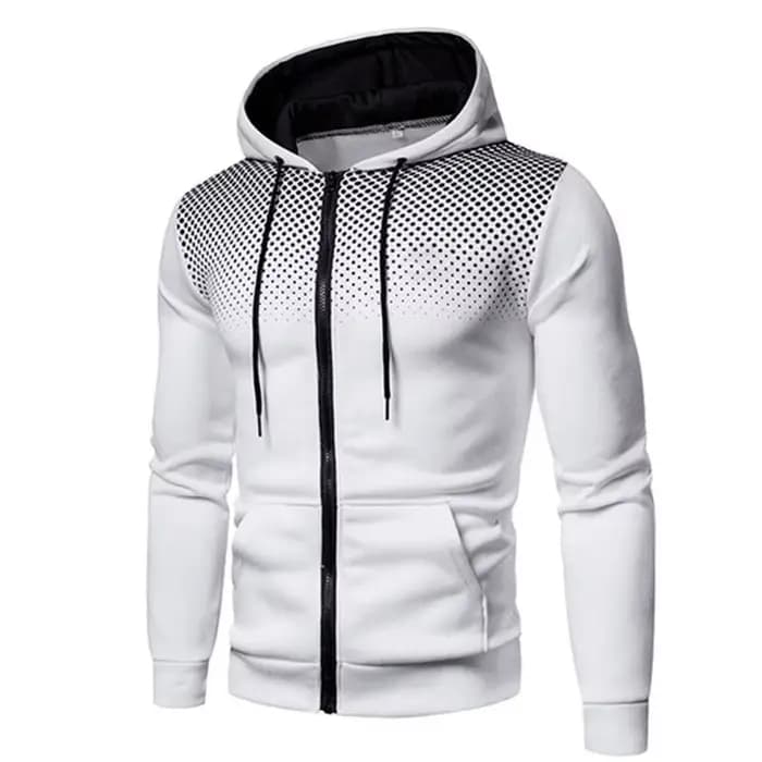 Sweat-shirt à capuche zippé pour homme