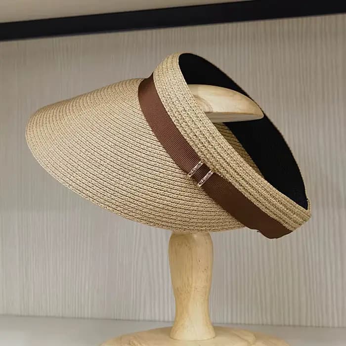 Casquette pare-soleil d'été à large bord pour femme