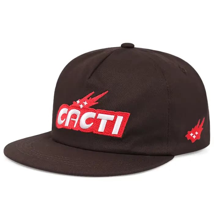 CACTI lettre tridimensionnelle capote casquette de baseball à bord plat