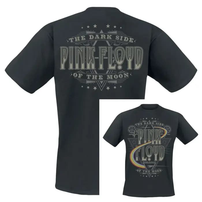 Nouveau T-shirt unisexe en coton avec motif Pink Floyd, manches courtes, tendance, de marque, de lux
