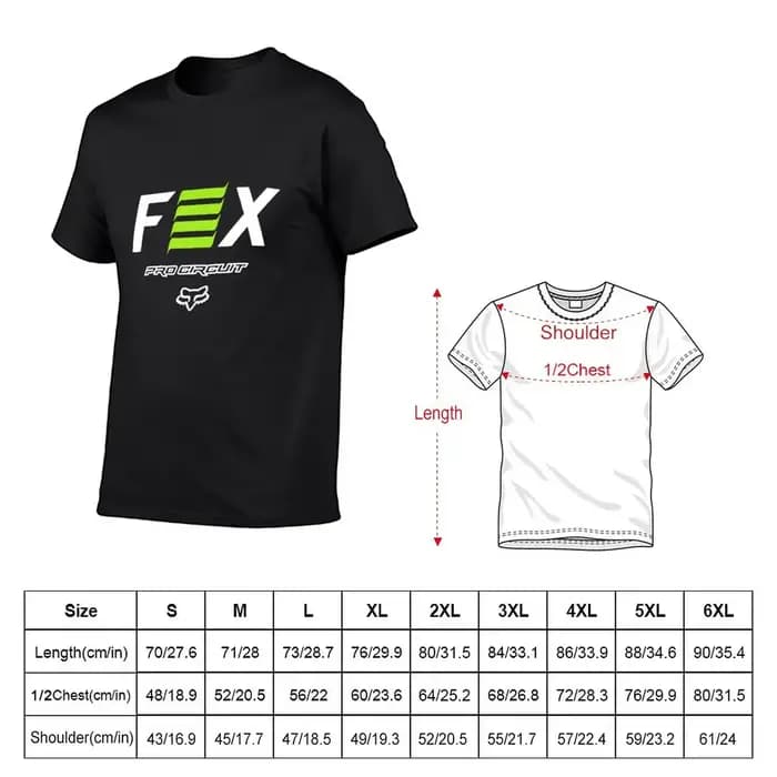 Fox-T-Shirt à Manches Courtes pour Homme, Vêtement Pro Circuit, à vaccage Rapide, PO gy, Sublime Ani