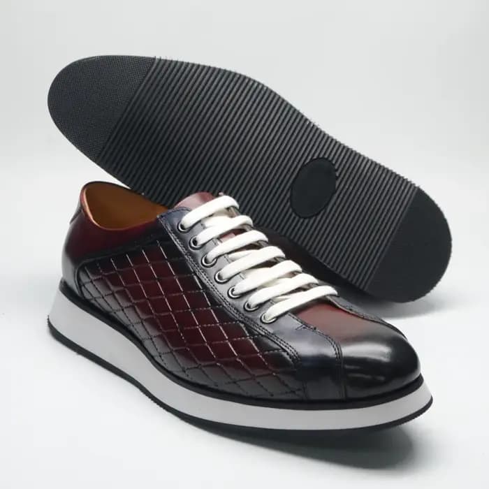 Baskets originales pour hommes en cuir véritable