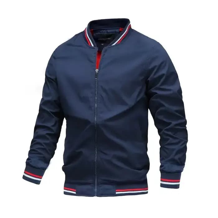 2024 printemps été Bomber veste hommes noir décontracté coupe ajustée Baseball hommes vestes nouvell