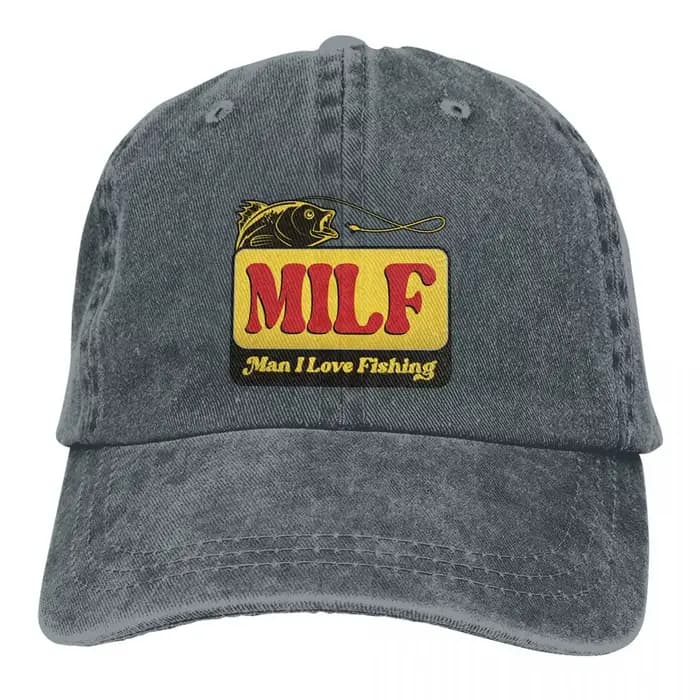 MILF homme j'aime la pêche casquette de Baseball hommes chapeaux femmes visière Protection Snapback Art casquettes