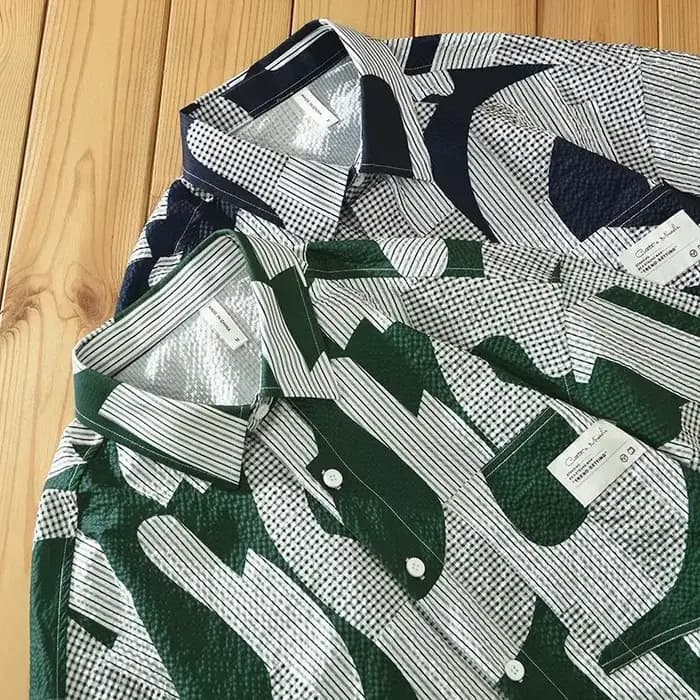 Chemise homme surdimensionné graphique avec poche chemises