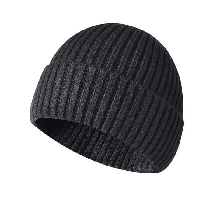 Logo brodé personnalisé hiver tricoté pull chapeau couleur unie chaud décontracté hommes et femmes à bord court crâne bonnet Gorras