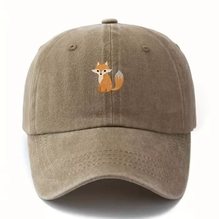Casquette de baseball imprimée à motif de renard mignon pour la mode décontractée quotidienne