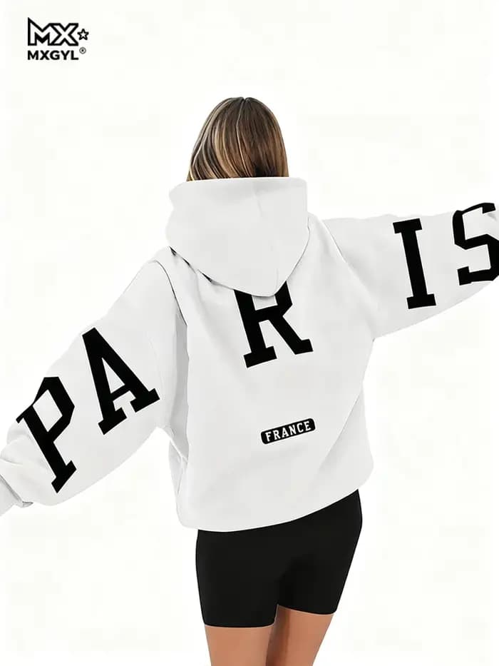 Sweat à capuche décontracté ample pour homme