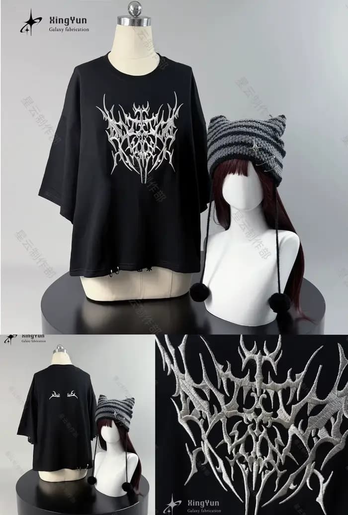 En stock T-shirt FF14 Final Fantasy XIV T-shirt Costume de cosplay