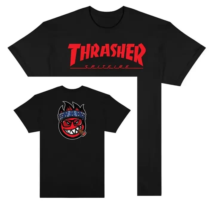 T-shirt Skateboard 2026 Pop Thra Magazine MEXICO REVISTA avec logo Sher, en coton graphique, style u