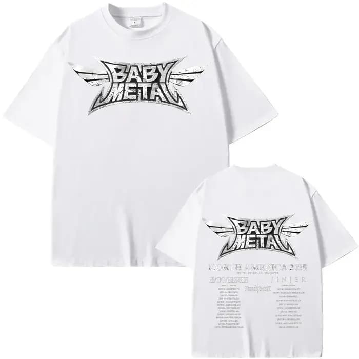 Babymetal amérique du nord Tour 2025 T-shirts Vintage