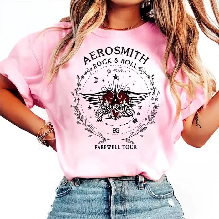 Aerosmith T-shirts femmes été t-shirt graphique