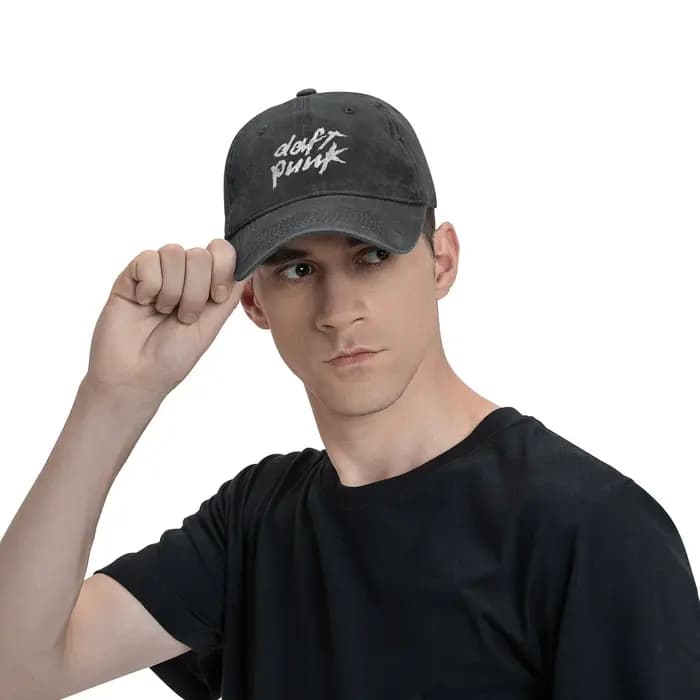 Daft Punk blanc Script casquette de Baseball décontractée Sport de plein air camionneur chapeau été haute qualité