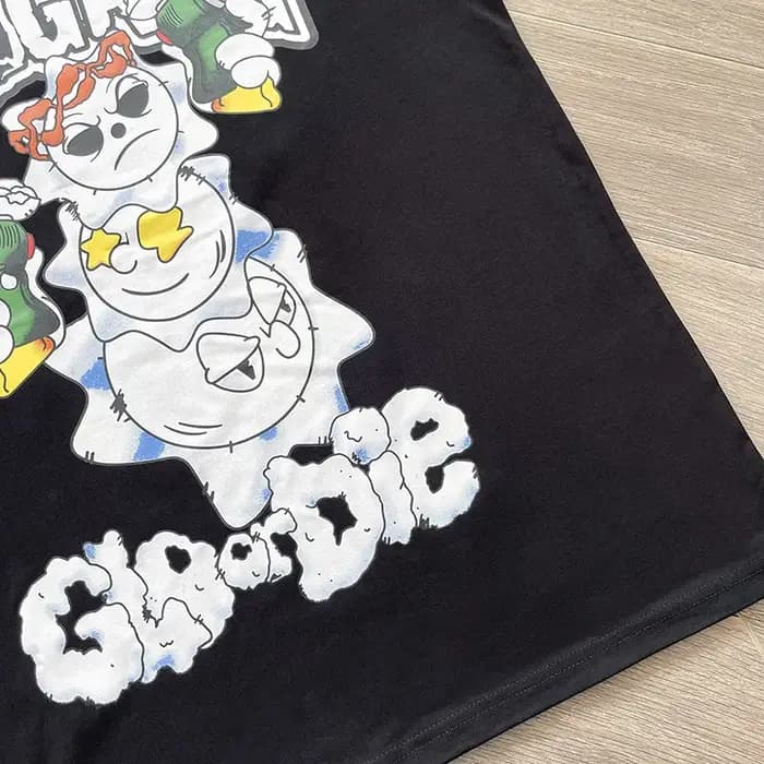 T-shirt noir Glo Gang Glo-die worldwide