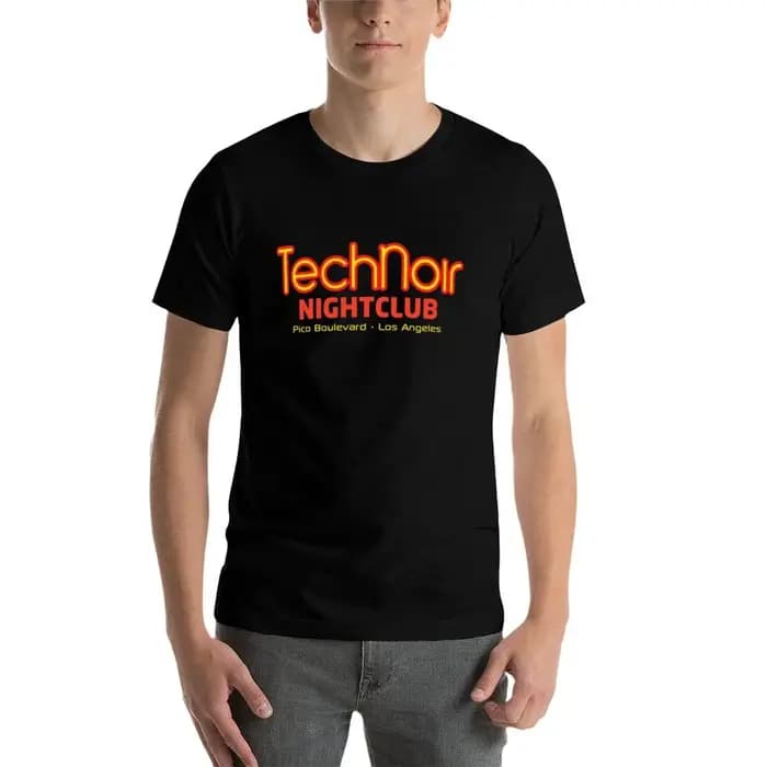 T-shirt Tech Noir Nightclub