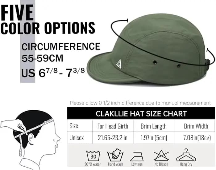 Casquette de camionneur d'été 5 panneaux casquettes de Baseball hommes femmes à bord court papa chapeaux plat Bill