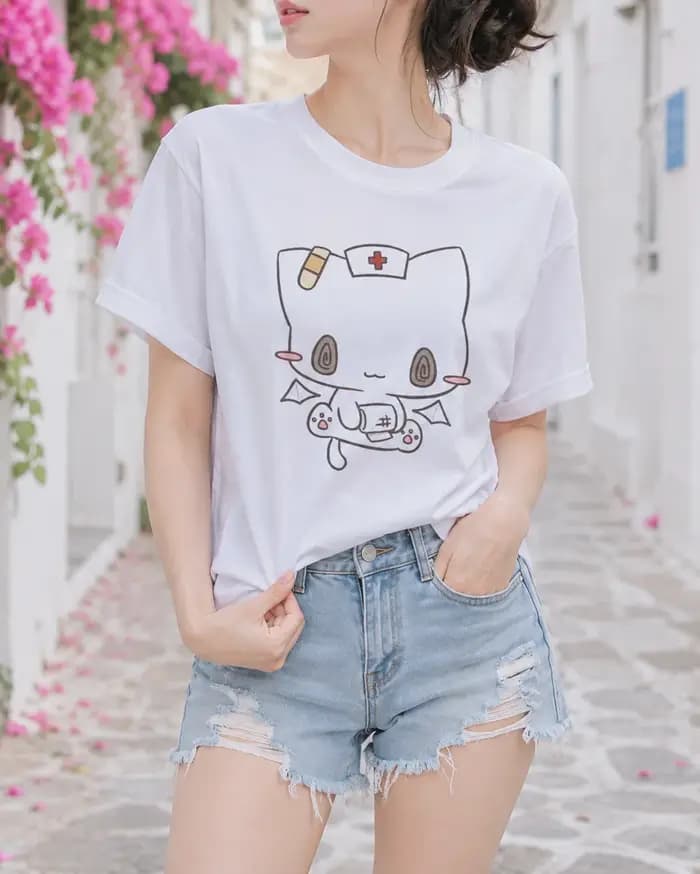 T-shirts pour femmes, imprimés de dessins animés