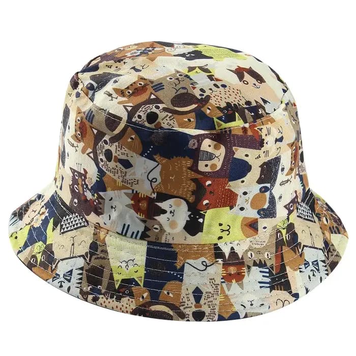 Chapeau seau Double face