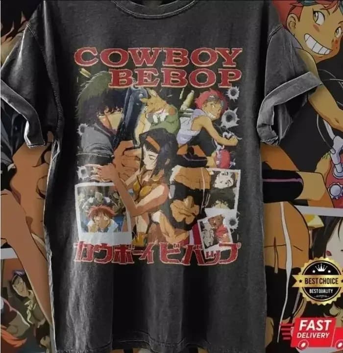 Cowboy Bebop anime t-shirt toutes tailles Vintage unisexe chemise