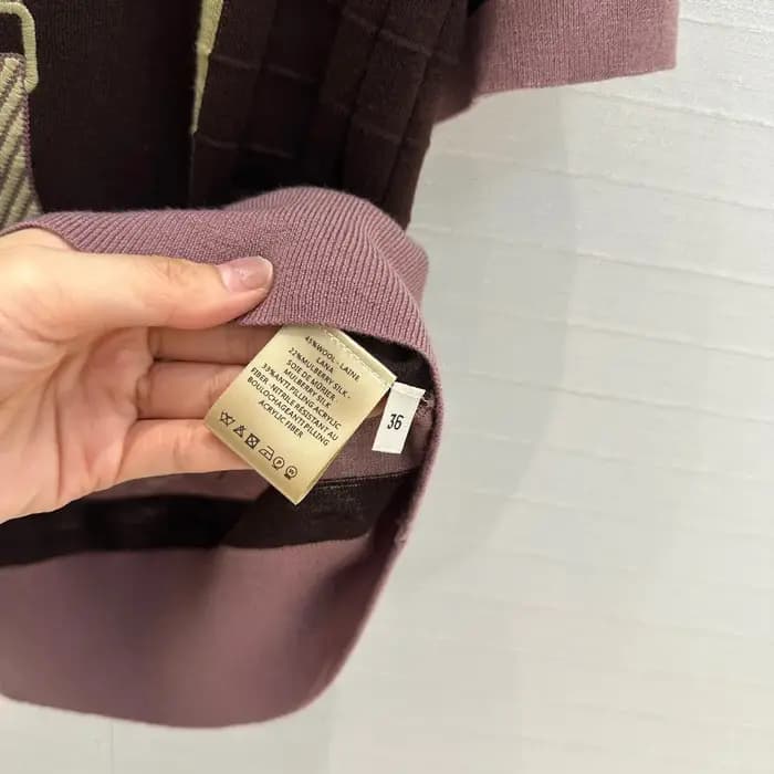 T-shirt tricoté à col rond pour femme