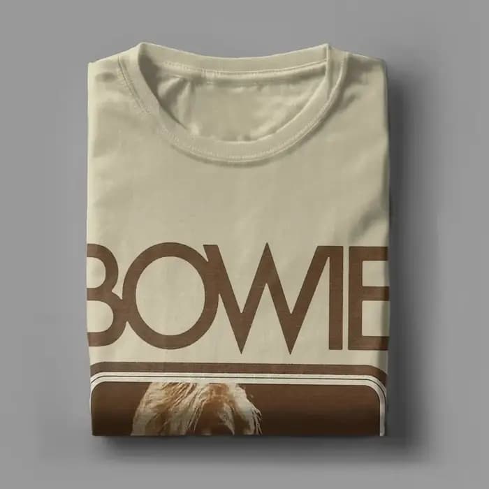 David Bowie chanteur graphique hommes T-shirt haute qualité coton à manches courtes col rond hauts femmes t-shirts