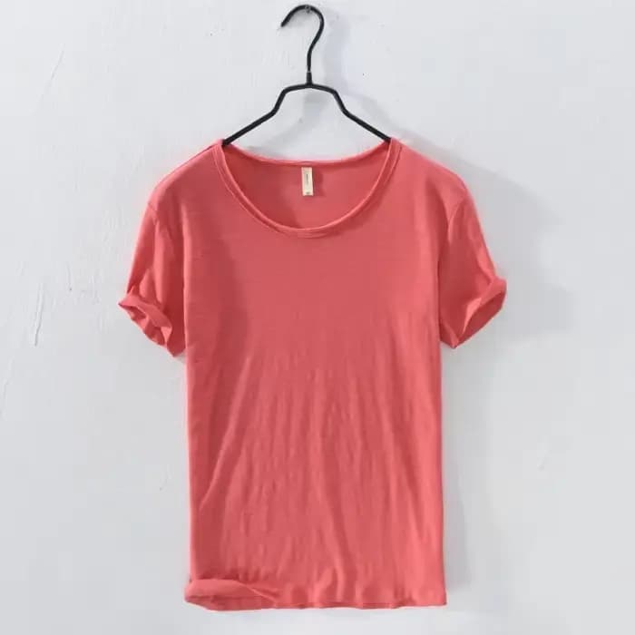 T-Shirt rétro à bords bruts pour hommes