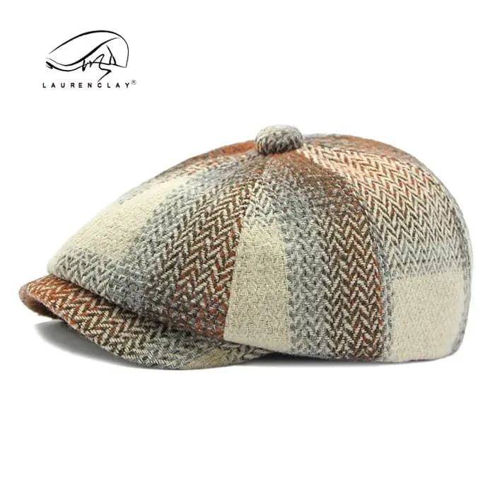 CasAdvantages-Chapeau de peintre octogonal britannique vintage pour hommes et femmes