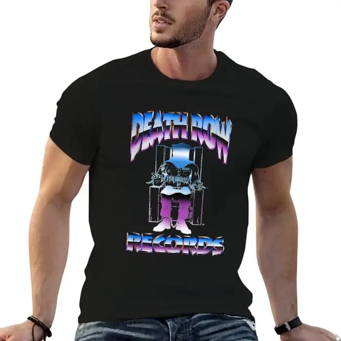 T-shirt avec logo Chrome de Death Row Records
