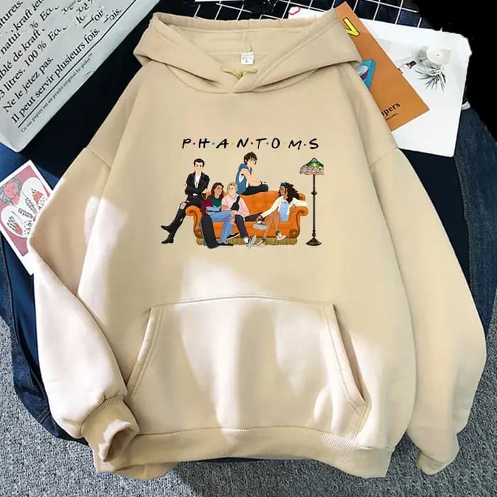 Sweats à capuche graphiques de dessin animé pour femmes, sweats à capuche d'hiver chauds unisexes, J