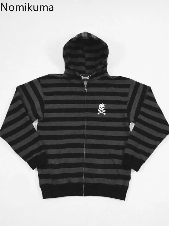 Streetwear sweat à capuche pour femme Y2k hauts 2025 Ropa Mujer mode rayé sweats