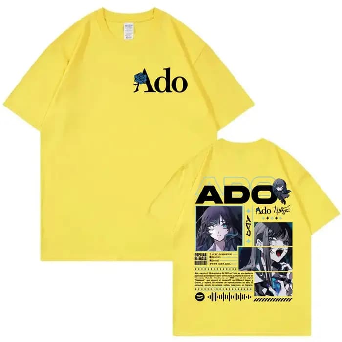 Chanteur Ado Hibana Tour du monde 2025 T-shirts graphiques mode Vintage à manches courtes